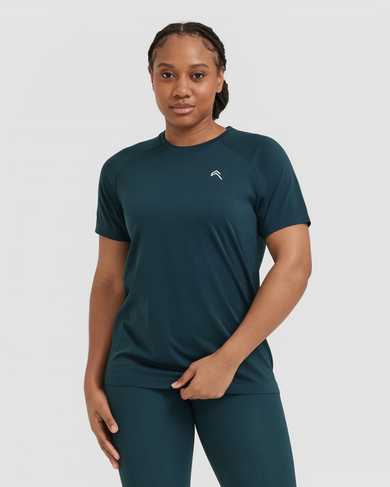 Oner Active Go To Seamless Loose T-shirts Blauw | XFC-502683