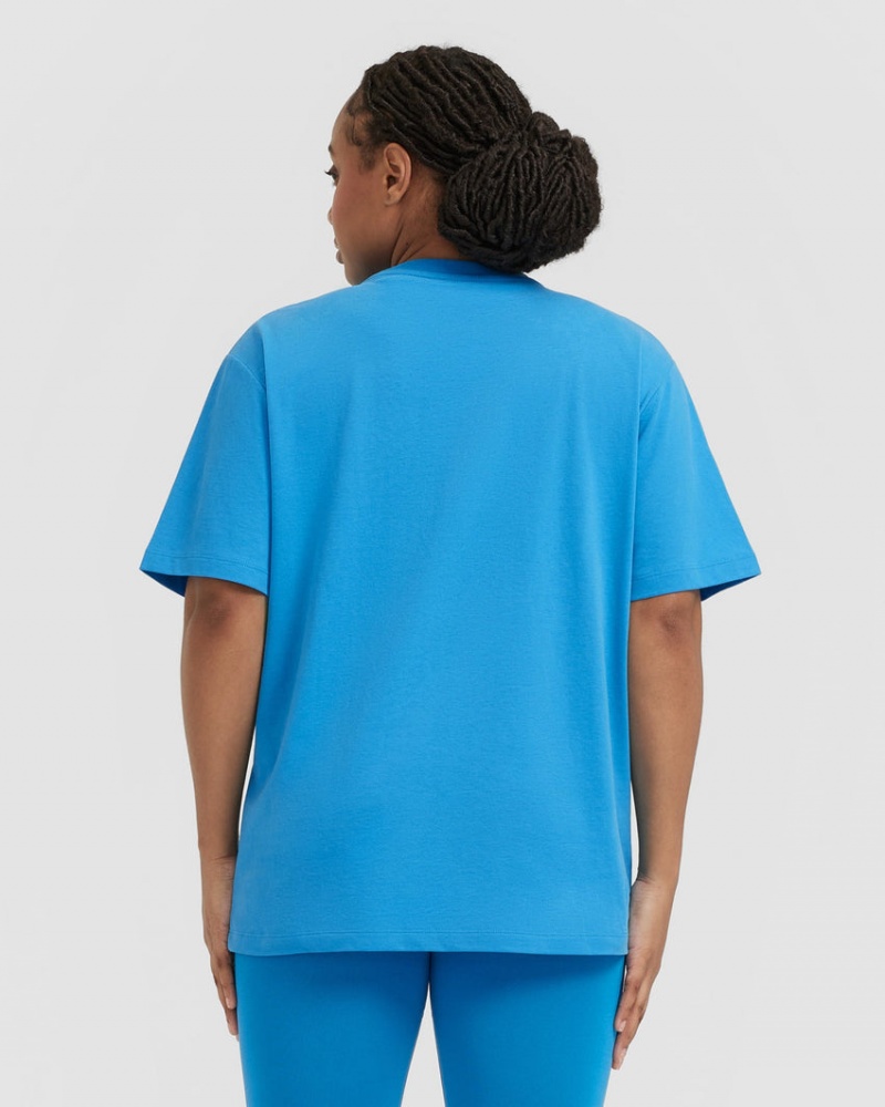 Oner Active Klassieke Oversized Lichtgewicht T-shirts Blauw | TVZ-246187