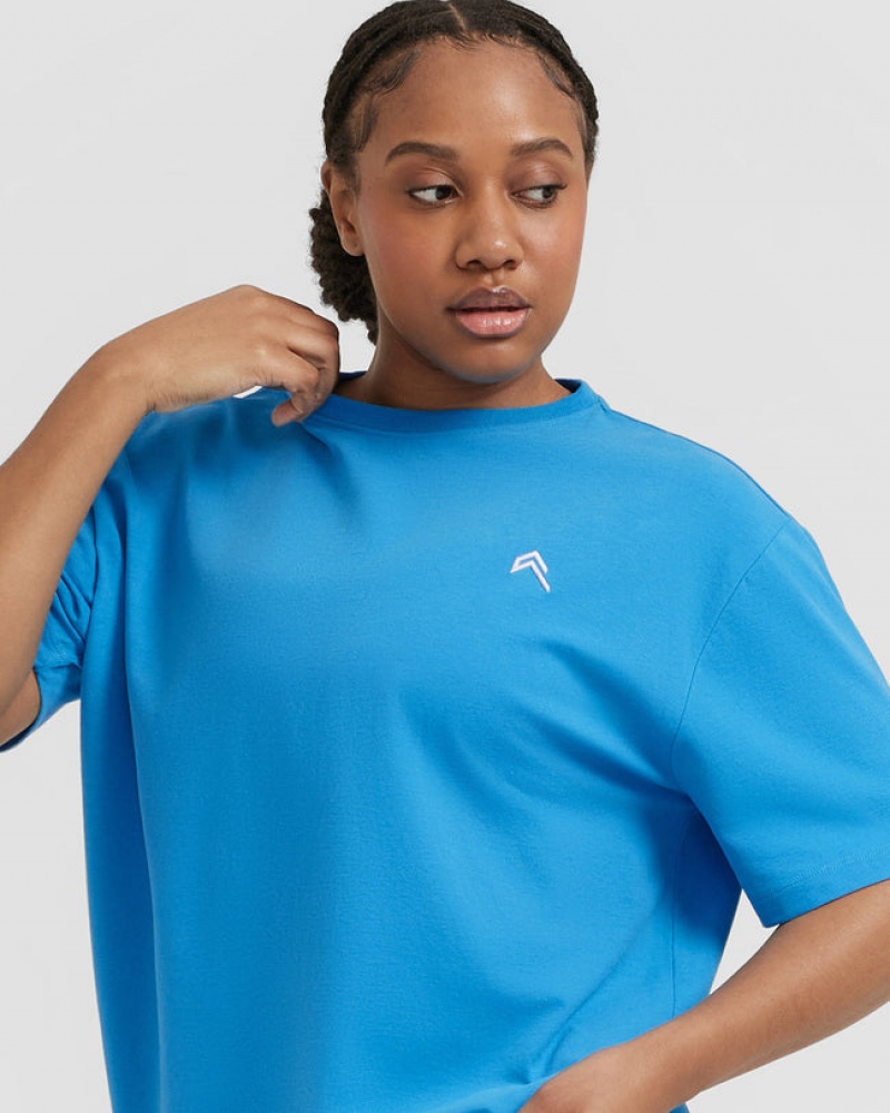 Oner Active Klassieke Oversized Lichtgewicht T-shirts Blauw | TVZ-246187