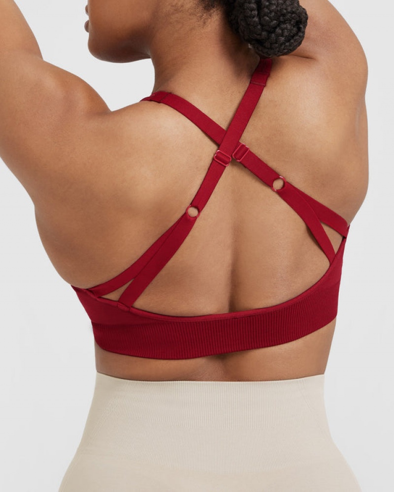 Oner Active Klassieke Seamless 2.0 Bralette Sports Bras Rood Bordeaux | TWY-203457