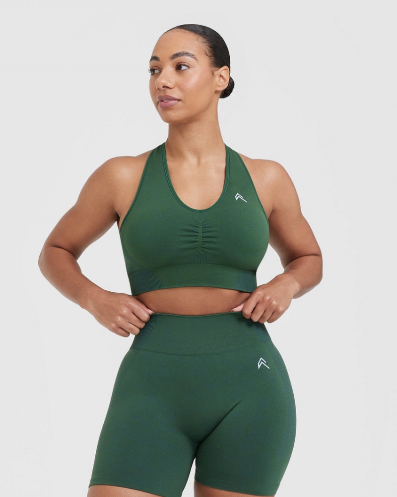 Oner Active Klassieke Seamless 2.0 V-Neck Bralette Sports Bras Groen | OLA-431728