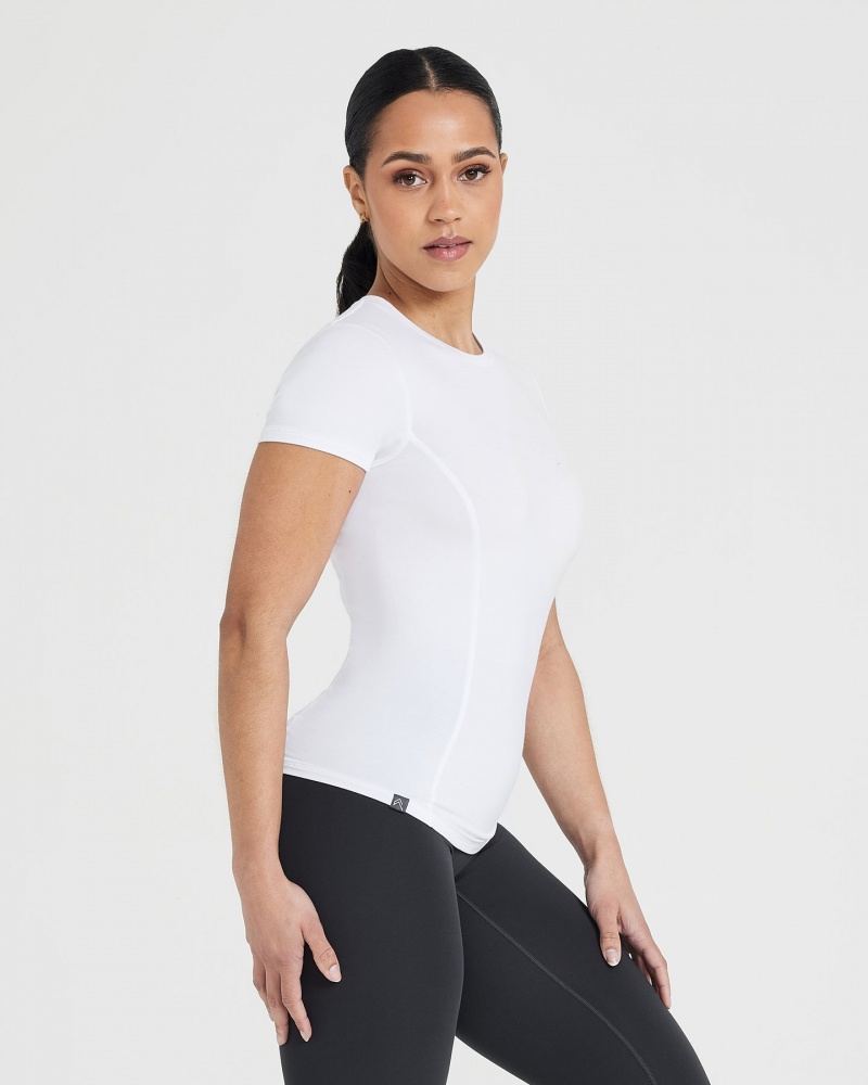 Oner Active Mellow Soft Kort Sleeve T-shirts Wit | WKE-230746