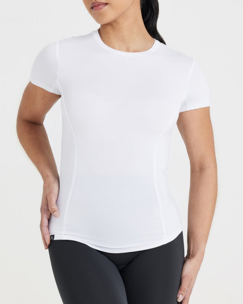 Oner Active Mellow Soft Kort Sleeve T-shirts Wit | WKE-230746