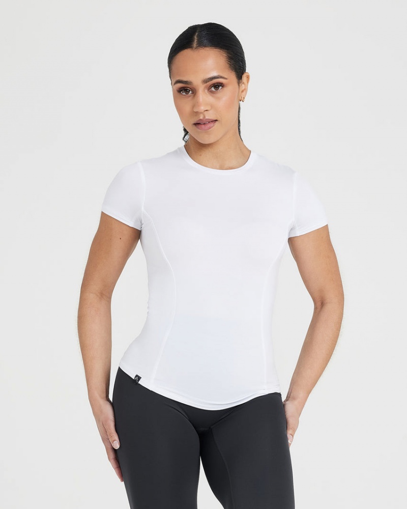 Oner Active Mellow Soft Kort Sleeve T-shirts Wit | WKE-230746