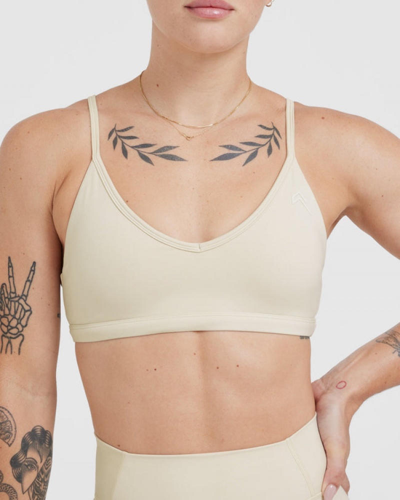 Oner Active Timeless Bandjes Bralette Sports Bras Lichtgeel | JKL-192748