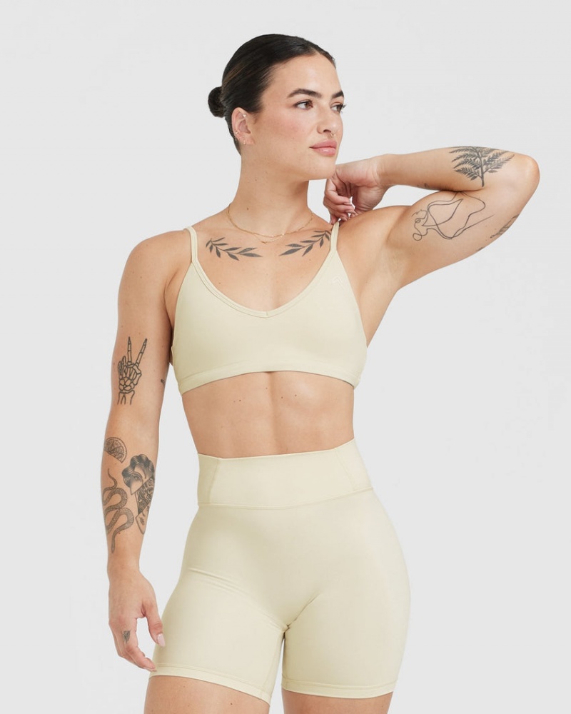 Oner Active Timeless Bandjes Bralette Sports Bras Lichtgeel | JKL-192748