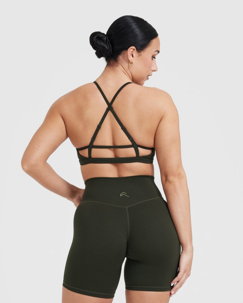 Oner Active Timeless Bandjes Bralette Sports Bras Khaki | XHU-450796