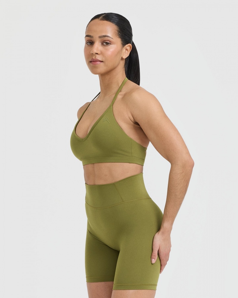 Oner Active Timeless Bandjes Bralette Sports Bras Olijfgroen Groen | SBD-860154