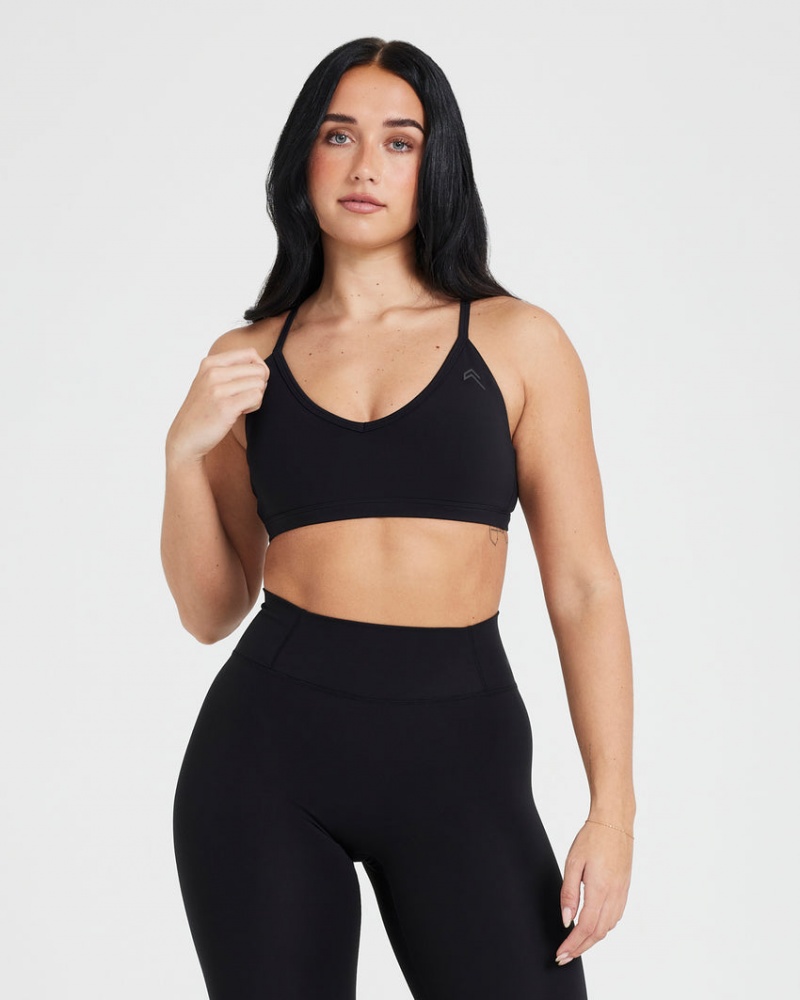 Oner Active Timeless Bandjes Bralette Sports Bras Zwart | XVK-912563