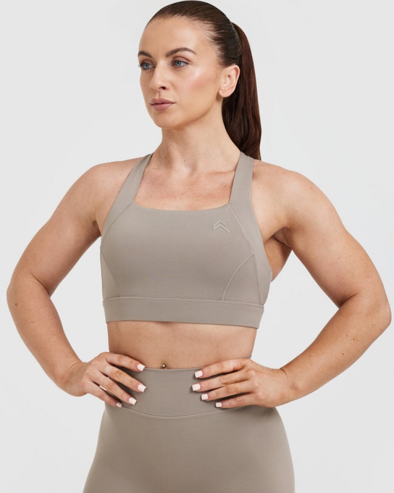 Oner Active Timeless Brede Riemen Sports Bras Grijs | QIK-872496