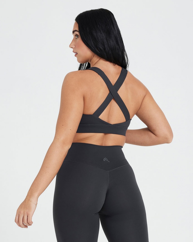 Oner Active Timeless Brede Riemen Sports Bras Zwart | XOH-268507