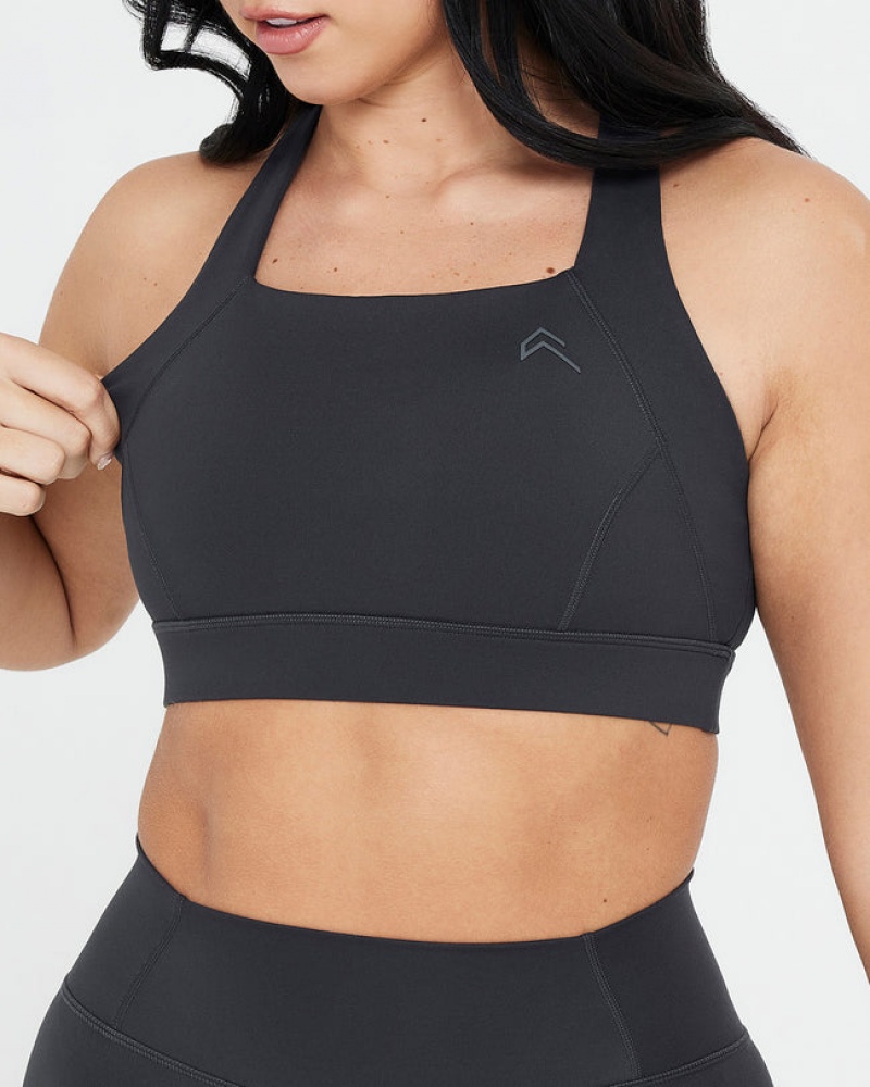 Oner Active Timeless Brede Riemen Sports Bras Zwart | XOH-268507