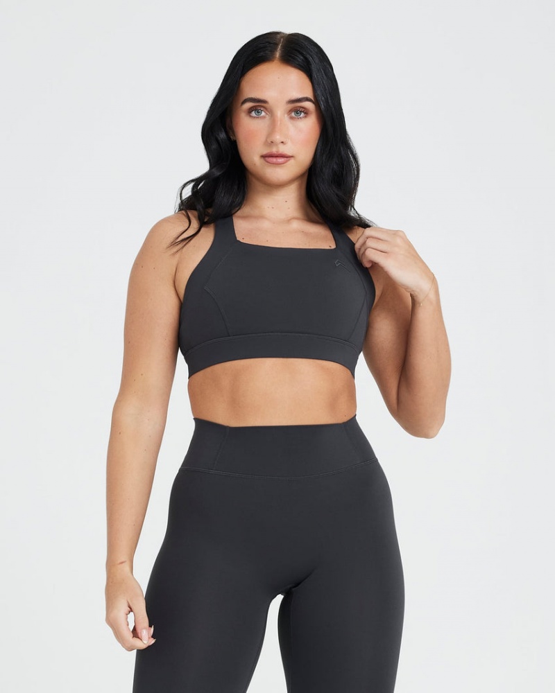 Oner Active Timeless Brede Riemen Sports Bras Zwart | XOH-268507