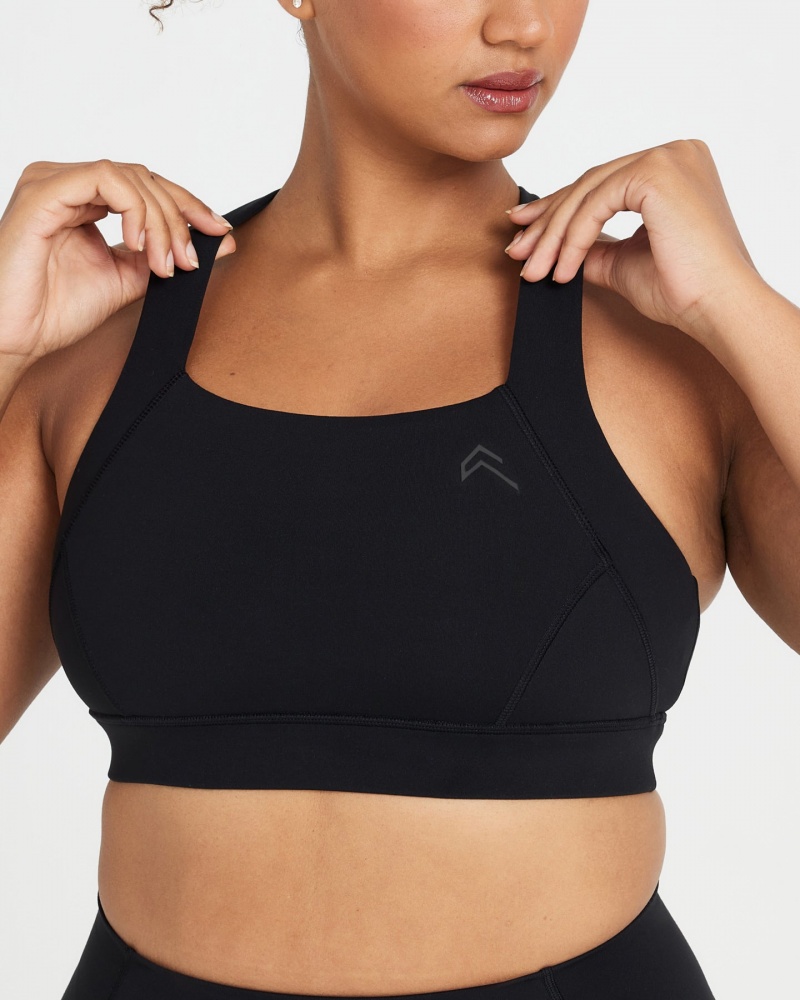 Oner Active Timeless Brede Riemen Sports Bras Zwart | CNZ-304291