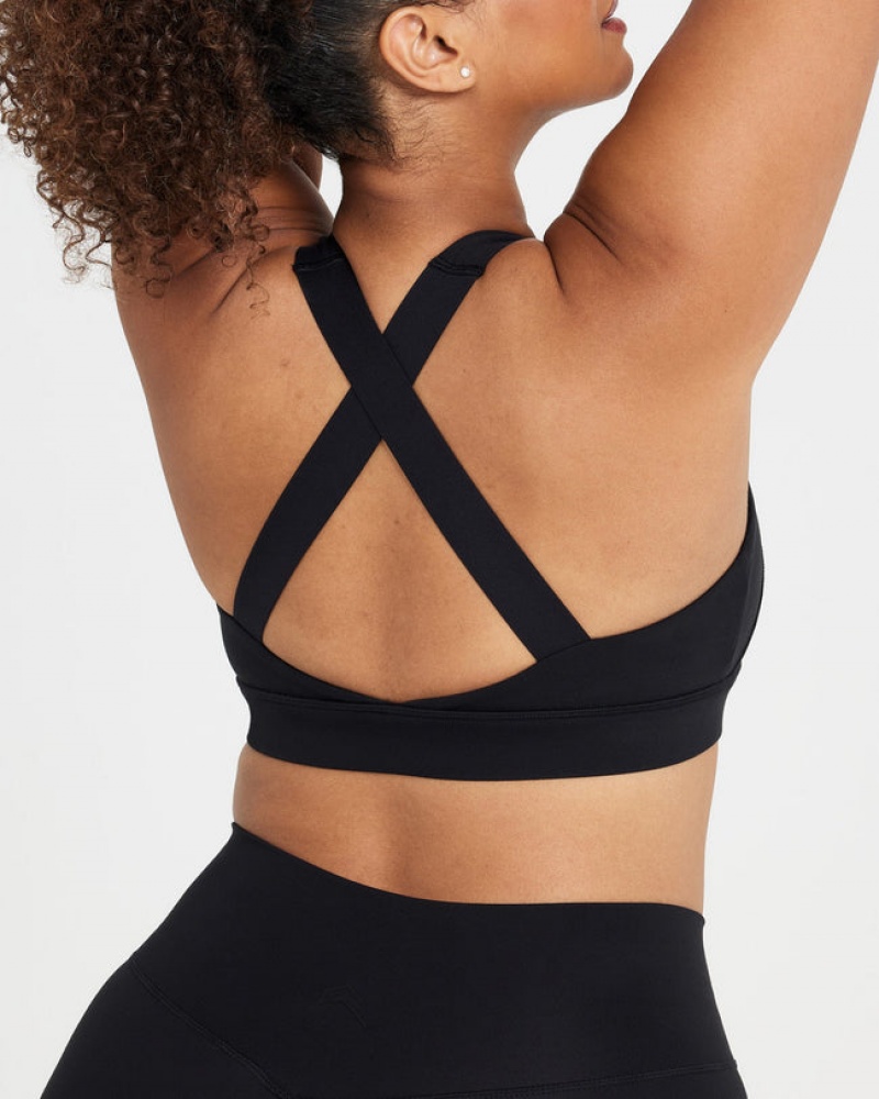 Oner Active Timeless Brede Riemen Sports Bras Zwart | CNZ-304291