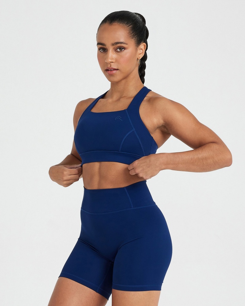 Oner Active Timeless Brede Riemen Sports Bras Blauw | GAB-791280