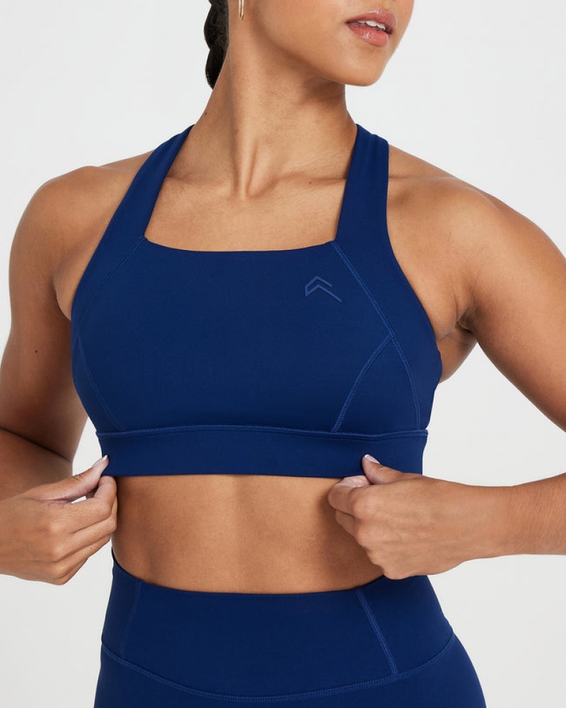 Oner Active Timeless Brede Riemen Sports Bras Blauw | GAB-791280