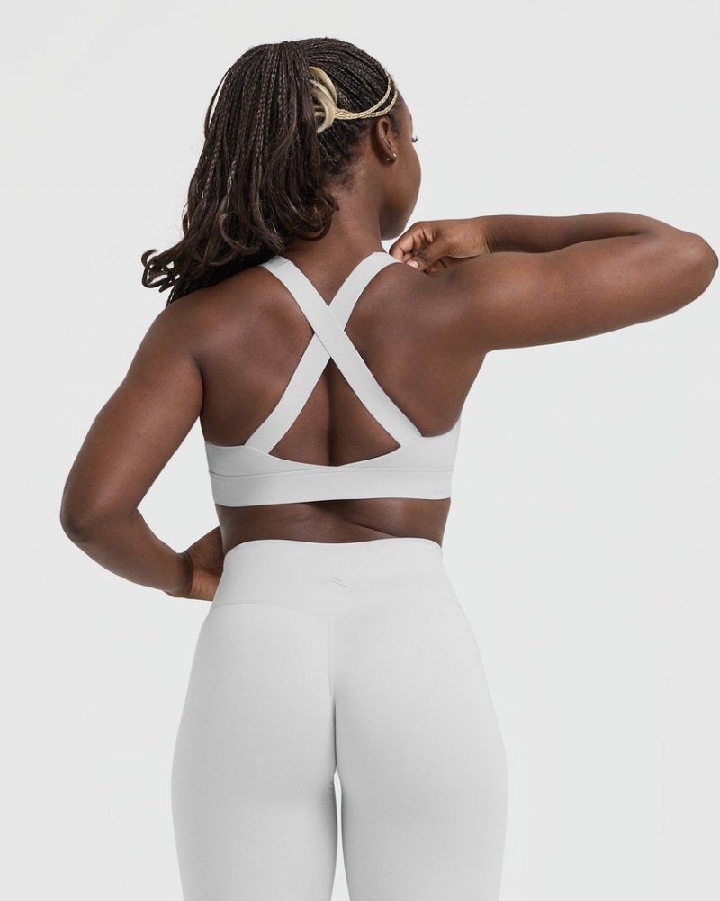 Oner Active Timeless Brede Riemen Sports Bras Lichtgrijs | EOC-394102