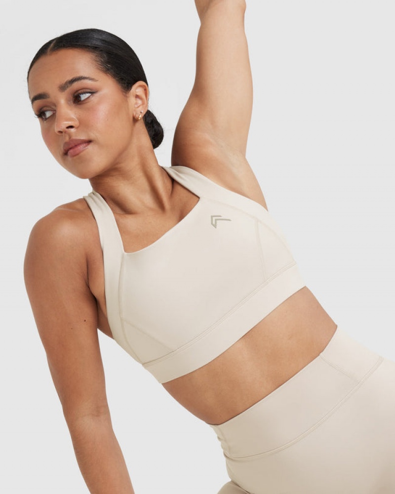 Oner Active Timeless Brede Riemen Sports Bras Bruin | JBP-021548