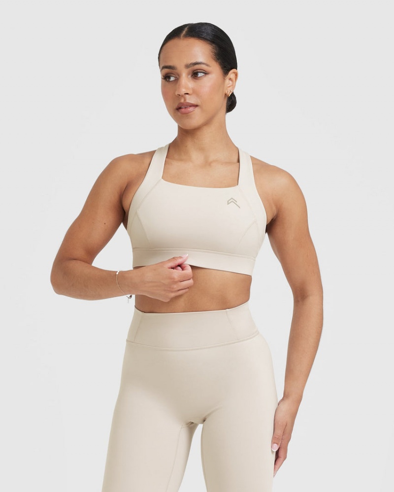 Oner Active Timeless Brede Riemen Sports Bras Bruin | JBP-021548