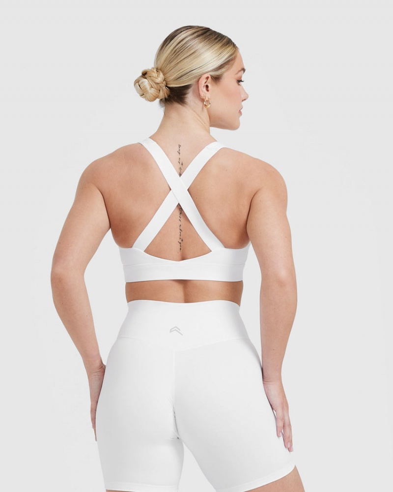 Oner Active Timeless Brede Riemen Sports Bras Wit | SUI-137209