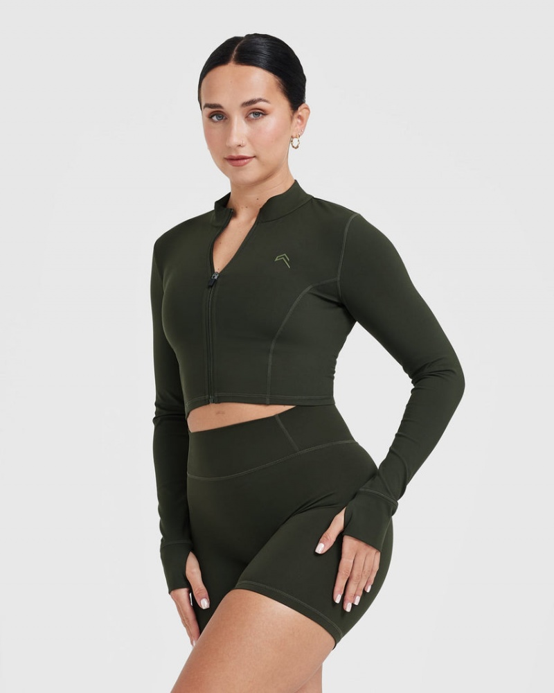 Oner Active Timeless Crop Jassen Khaki | CWL-847065