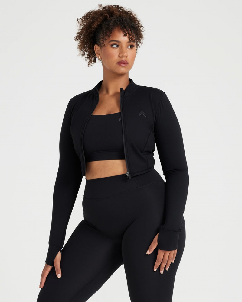 Oner Active Timeless Crop Jassen Zwart | TGI-579160