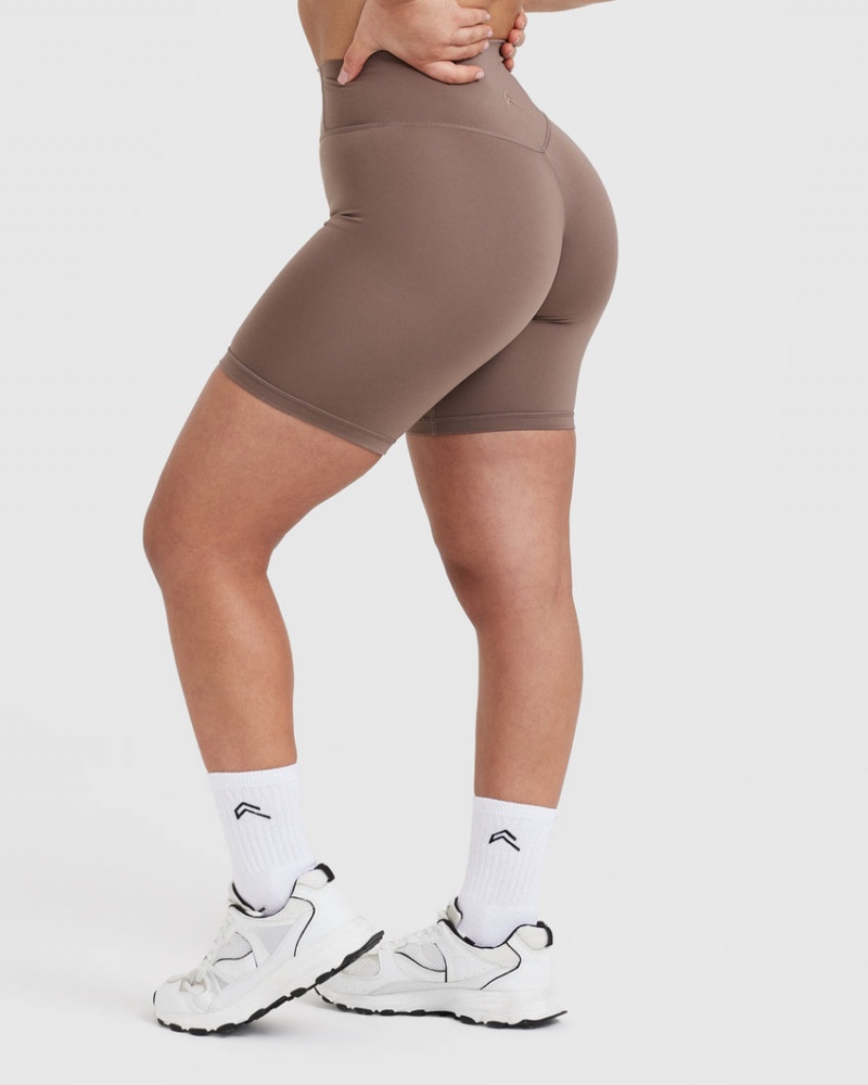 Oner Active Timeless High Waisted Korte Broek Bruin | HZQ-867231