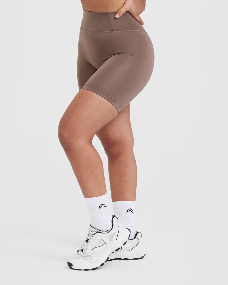 Oner Active Timeless High Waisted Korte Broek Bruin | HZQ-867231