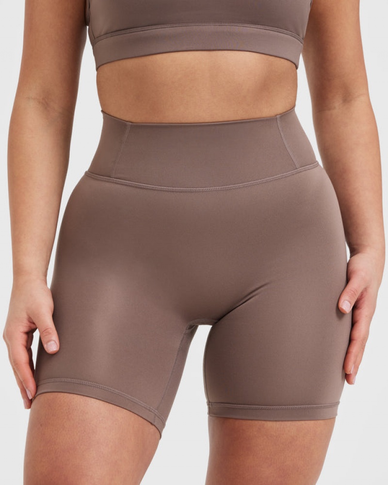 Oner Active Timeless High Waisted Korte Broek Bruin | HZQ-867231