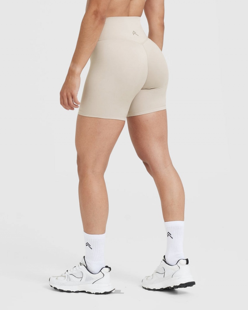 Oner Active Timeless High Waisted Korte Broek Bruin | BEX-536971