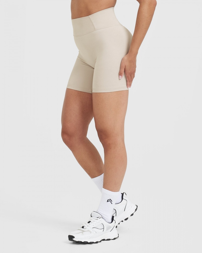 Oner Active Timeless High Waisted Korte Broek Bruin | BEX-536971