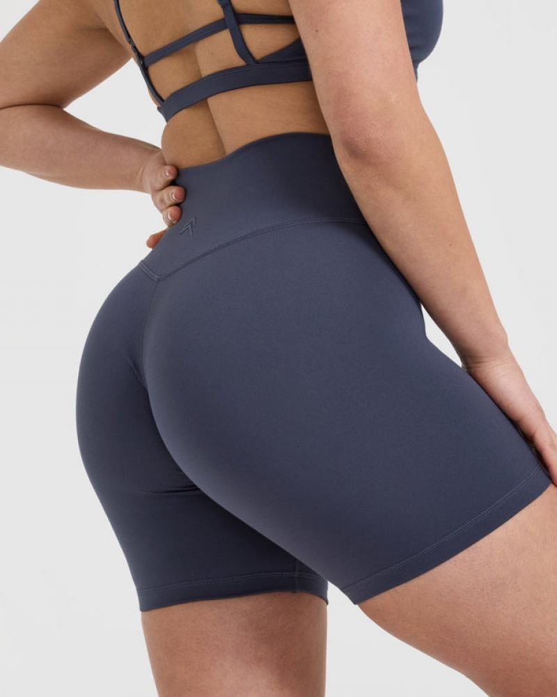 Oner Active Timeless High Waisted Korte Broek Blauw | QFK-259078