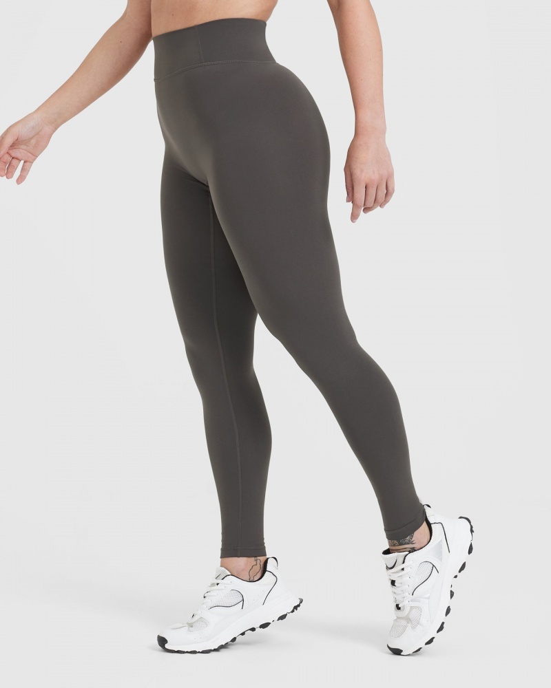 Oner Active Timeless High Waisted Leggings Diepgrijs Bruin | SIX-738216