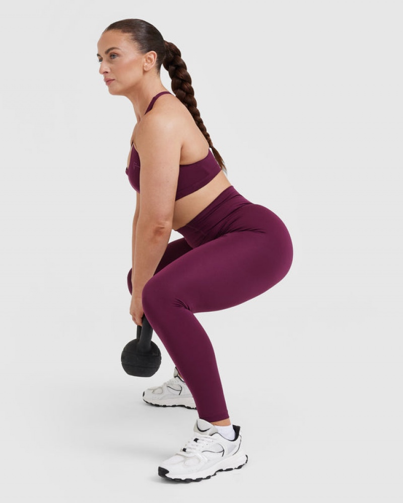 Oner Active Timeless High Waisted Leggings Paars | IOF-815976