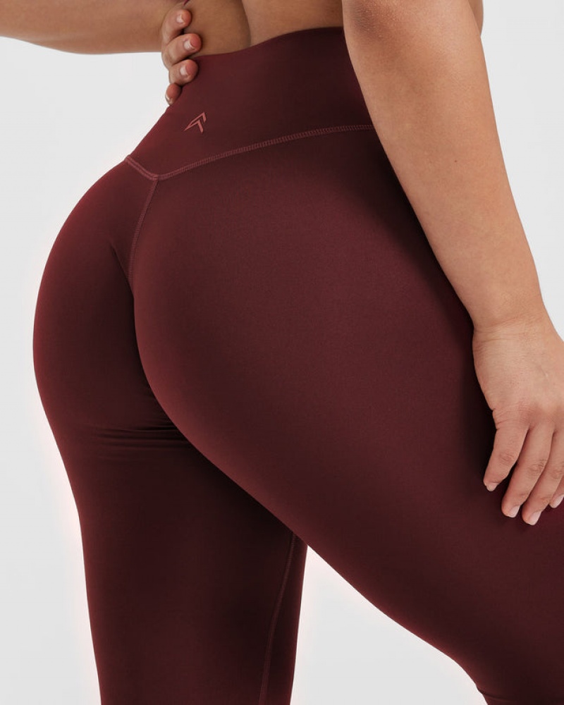 Oner Active Timeless High Waisted Leggings Bordeaux | XOV-749602