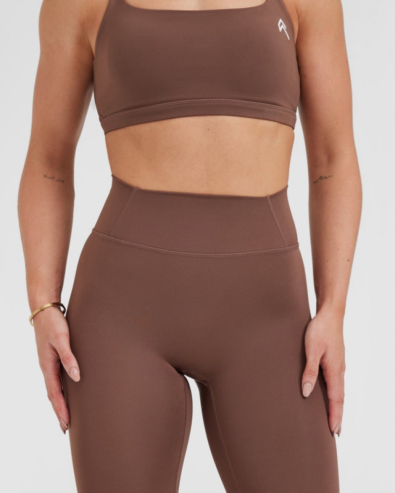 Oner Active Timeless High Waisted Leggings Bruin | QOF-295347