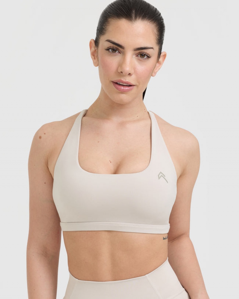 Oner Active Timeless Square Neck Sports Bras Bruin | GHO-179485