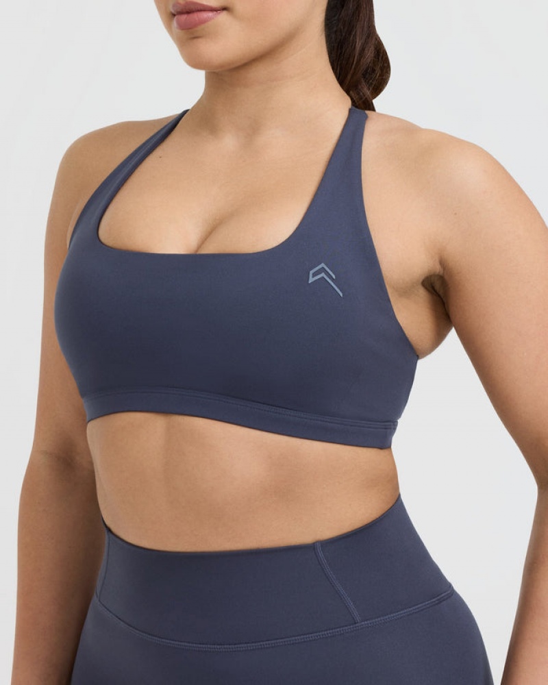 Oner Active Timeless Square Neck Sports Bras Blauw | VCW-072853