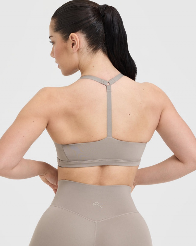 Oner Active Timeless Square Neck Sports Bras Grijs | WBE-862309