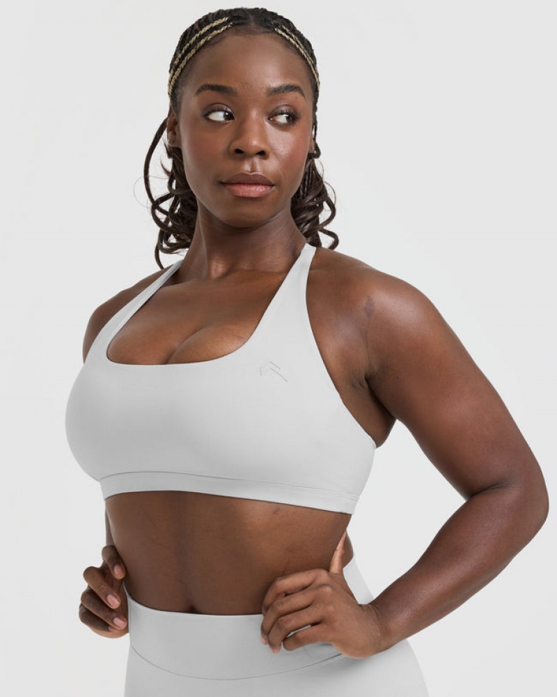 Oner Active Timeless Square Neck Sports Bras Lichtgrijs | AVY-720986