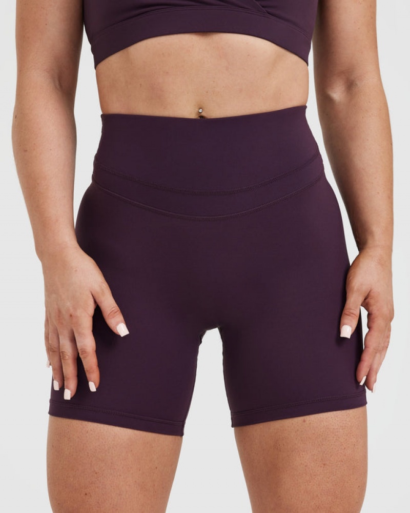 Oner Active Unified High Waisted Korte Broek Paars | ONQ-875914