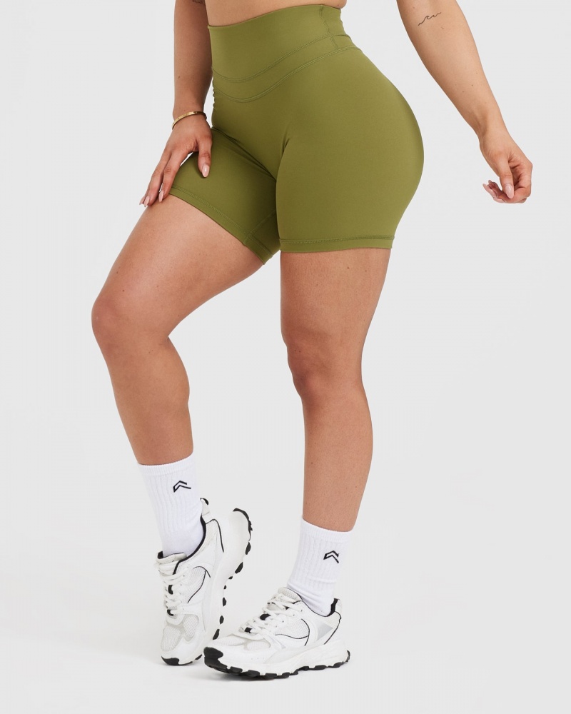 Oner Active Unified High Waisted Korte Broek Olijfgroen Groen | HFB-408617