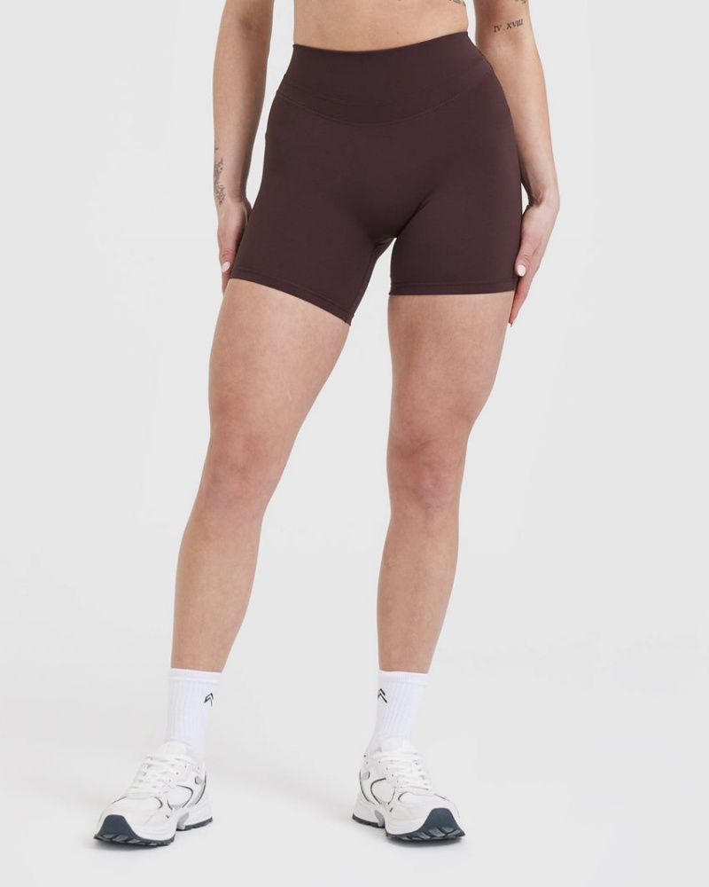 Oner Active Unified High Waisted Korte Broek Paars Bruin | WYM-450716