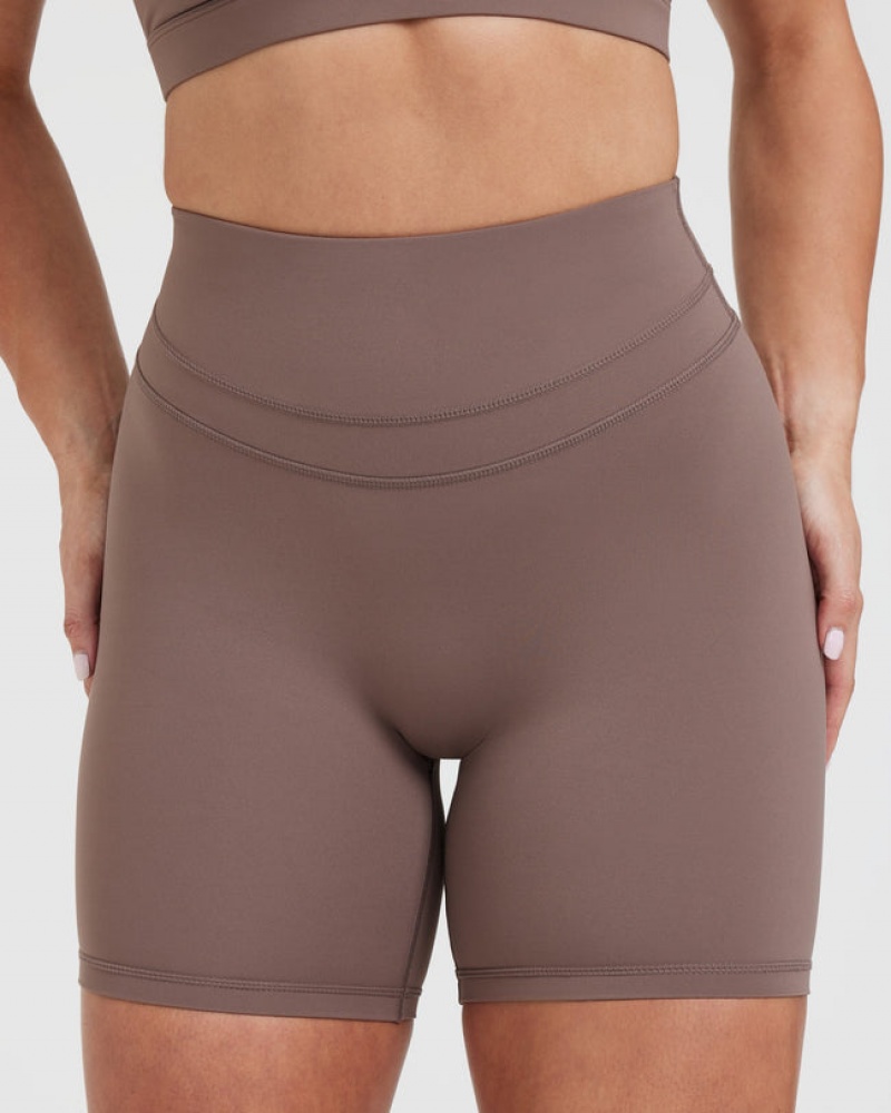 Oner Active Unified High Waisted Korte Broek Bruin | HIT-542708