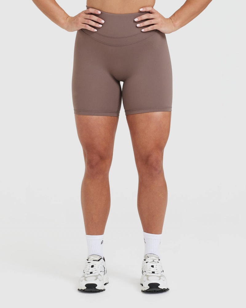 Oner Active Unified High Waisted Korte Broek Bruin | HIT-542708