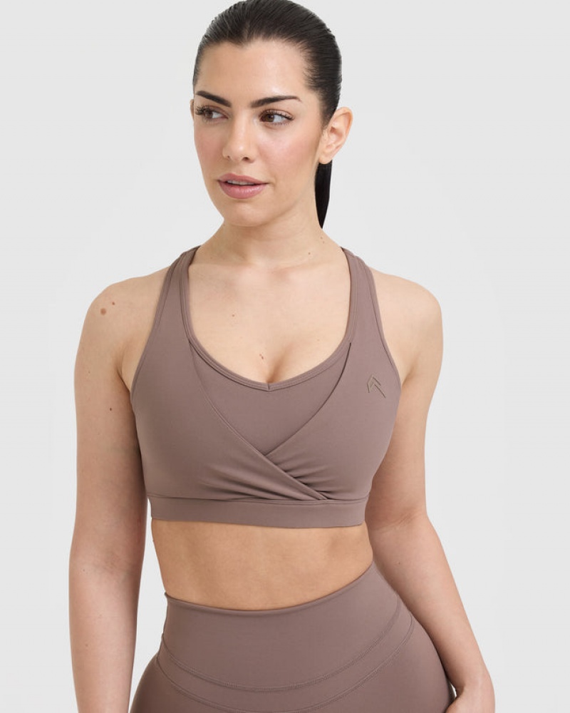 Oner Active Unified Layered Sports Bras Bruin | QFN-053148