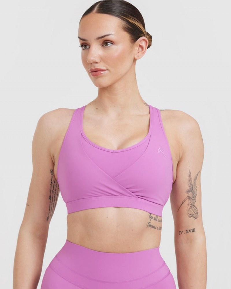 Oner Active Unified Layered Sports Bras Paars | LPA-593048