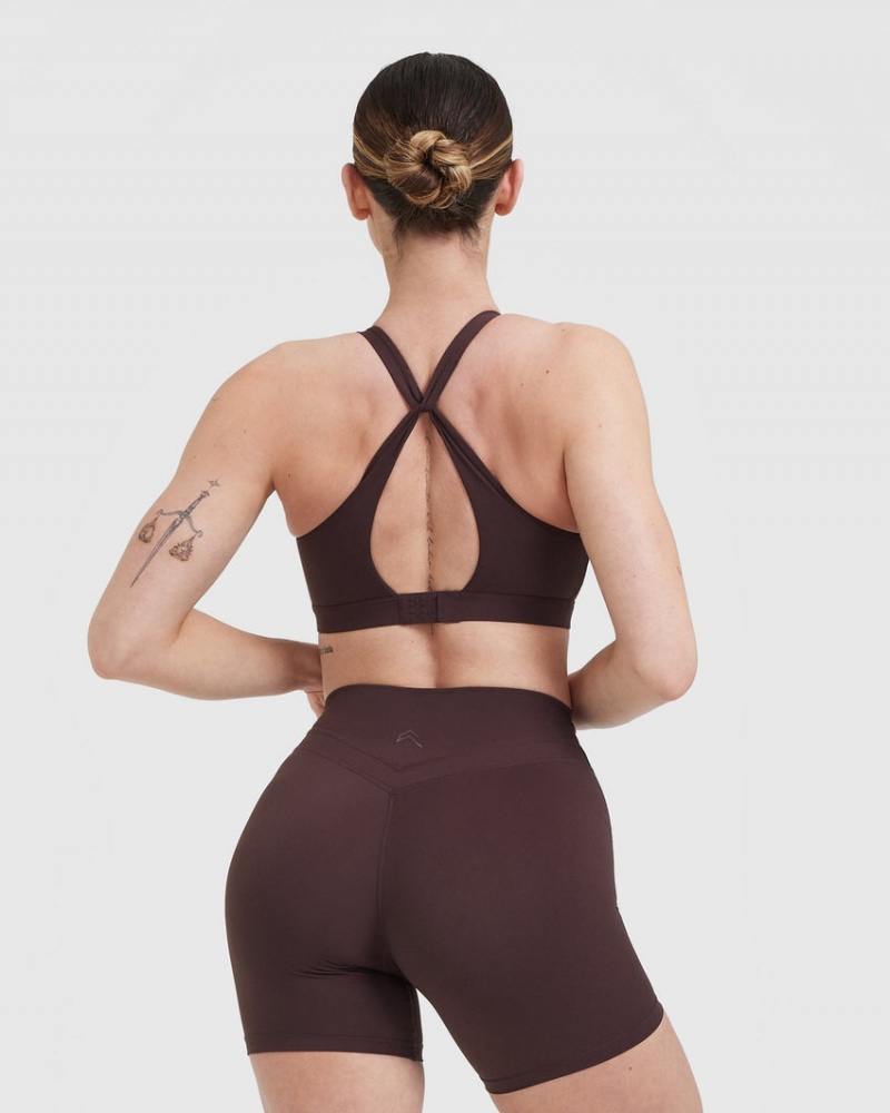 Oner Active Unified Layered Sports Bras Paars Bruin | XEC-705638