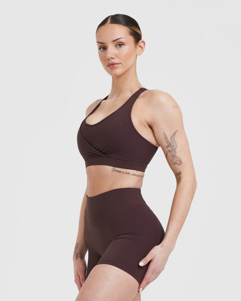 Oner Active Unified Layered Sports Bras Paars Bruin | XEC-705638